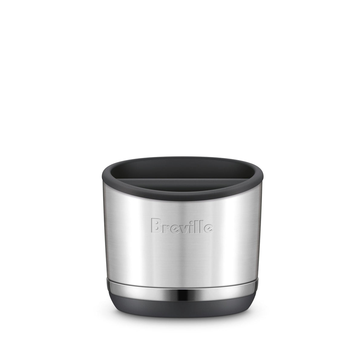 Knock Box 10, Compact, Brushed Stainless Steel