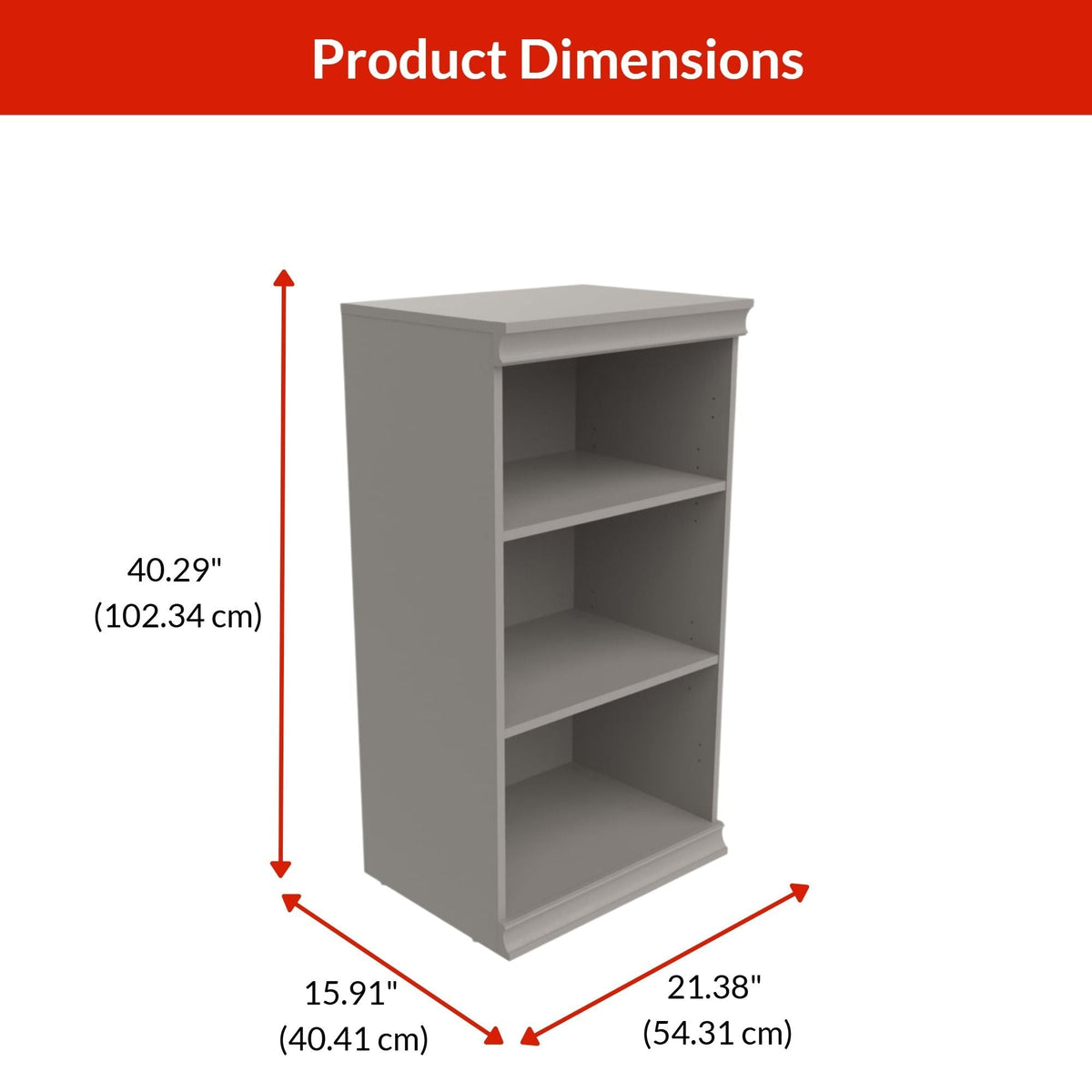 Modular Stackable Closet Storage Shelf Unit, Taupe