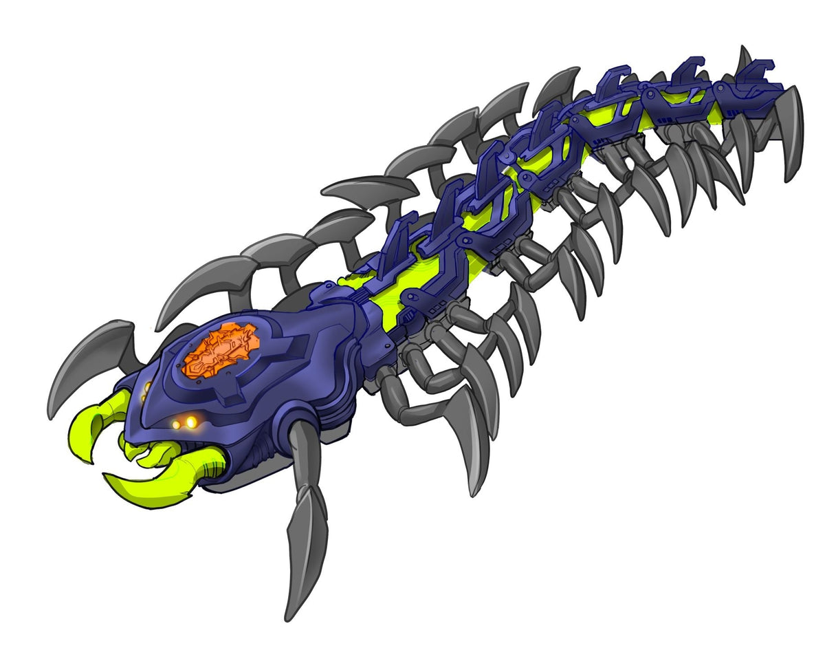 Hex Bots Exploding Centipede