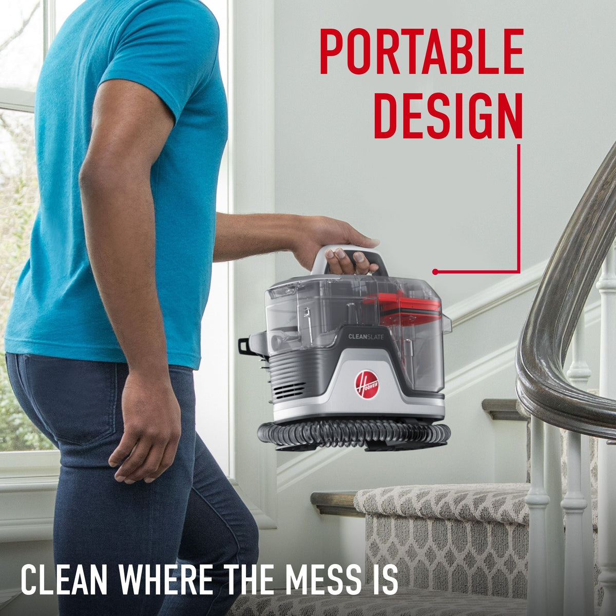 Hoover CleanSlate Pet Plus Carpet & Upholstery Corded Portable Spot Deep Cleaner