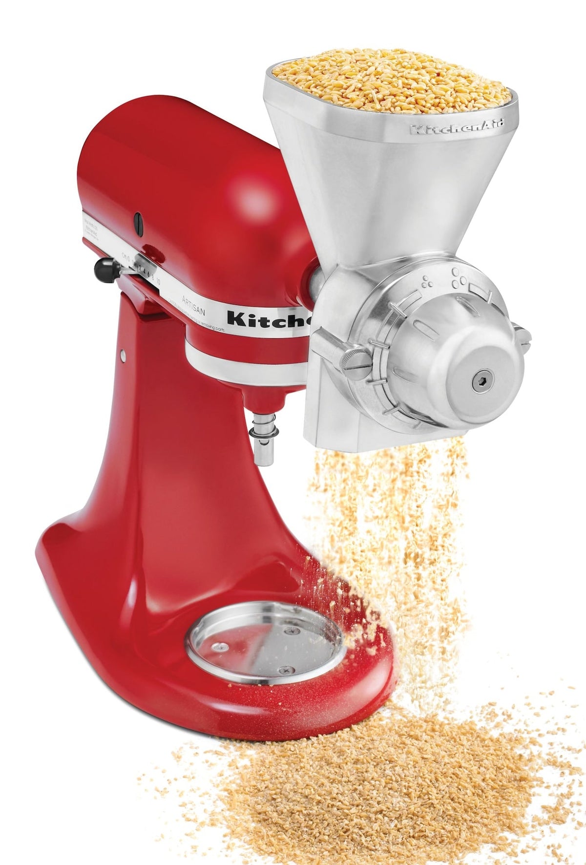 Grain Mill Stand Mixer Attachment with 12 Grind Levels