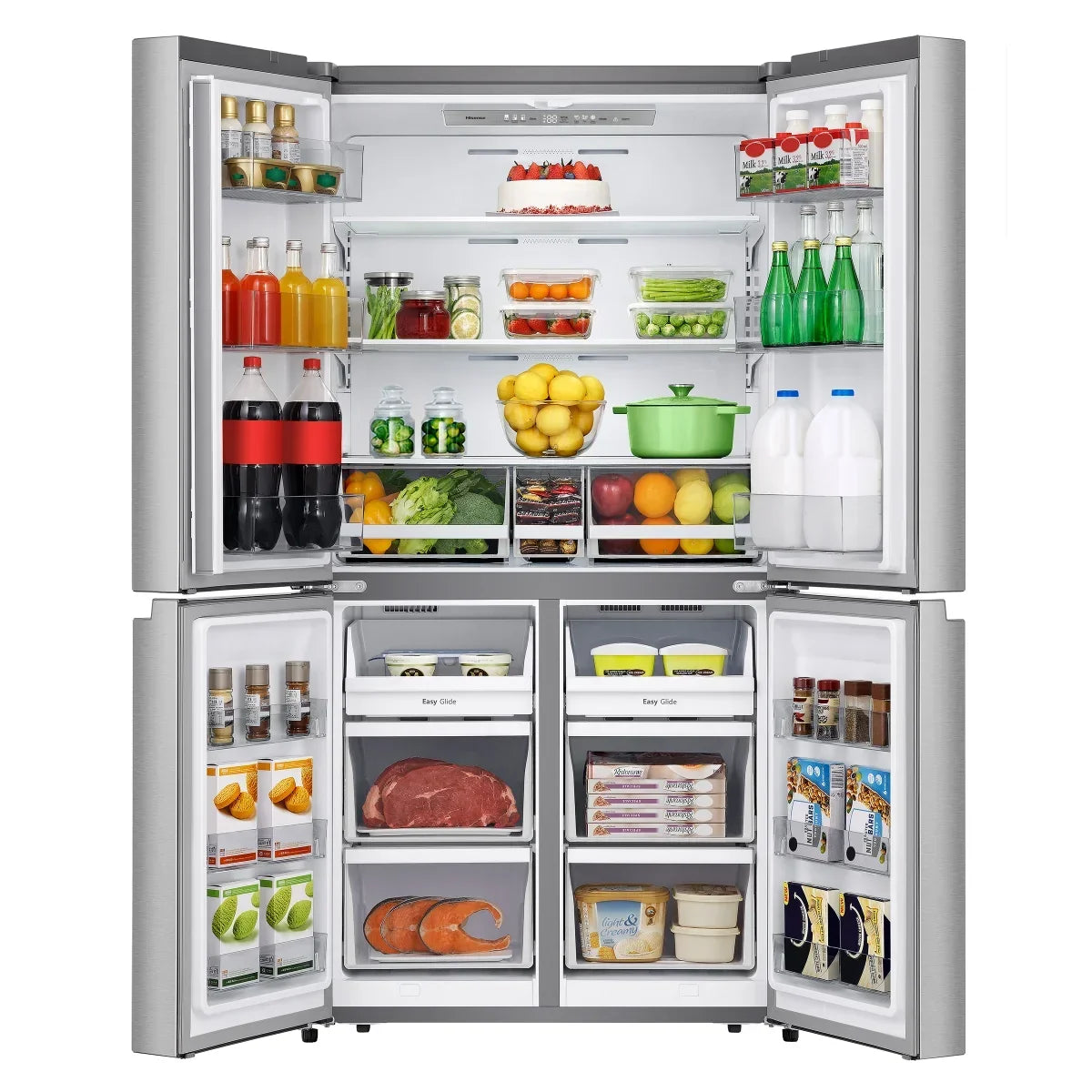 LG 28 in. 15 cu. ft. Stainless Steel Look Counter-depth Bottom Freezer Refrigerator with Smart Cooling System