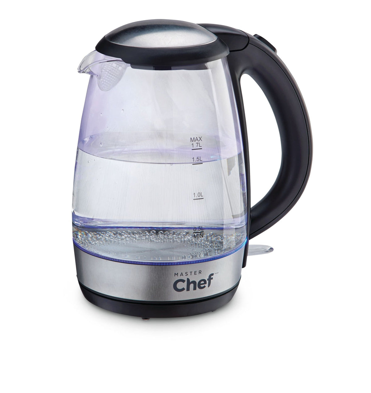 Cordless Electric Kettle with Blue Light, Glass, 1.7L