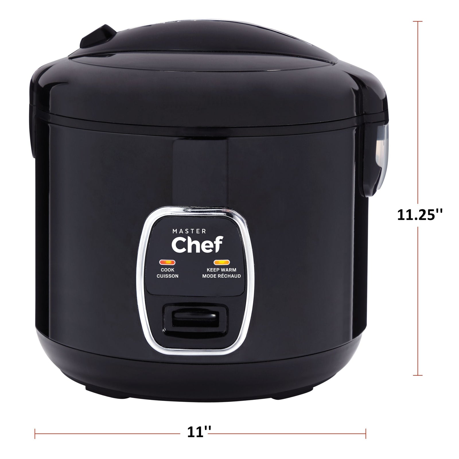 One-Touch Non-Stick Rice Cooker & Steamer, Black, 20 Cups