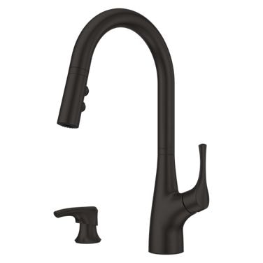 Arvada Pull-Down Kitchen Faucet, Matte Black