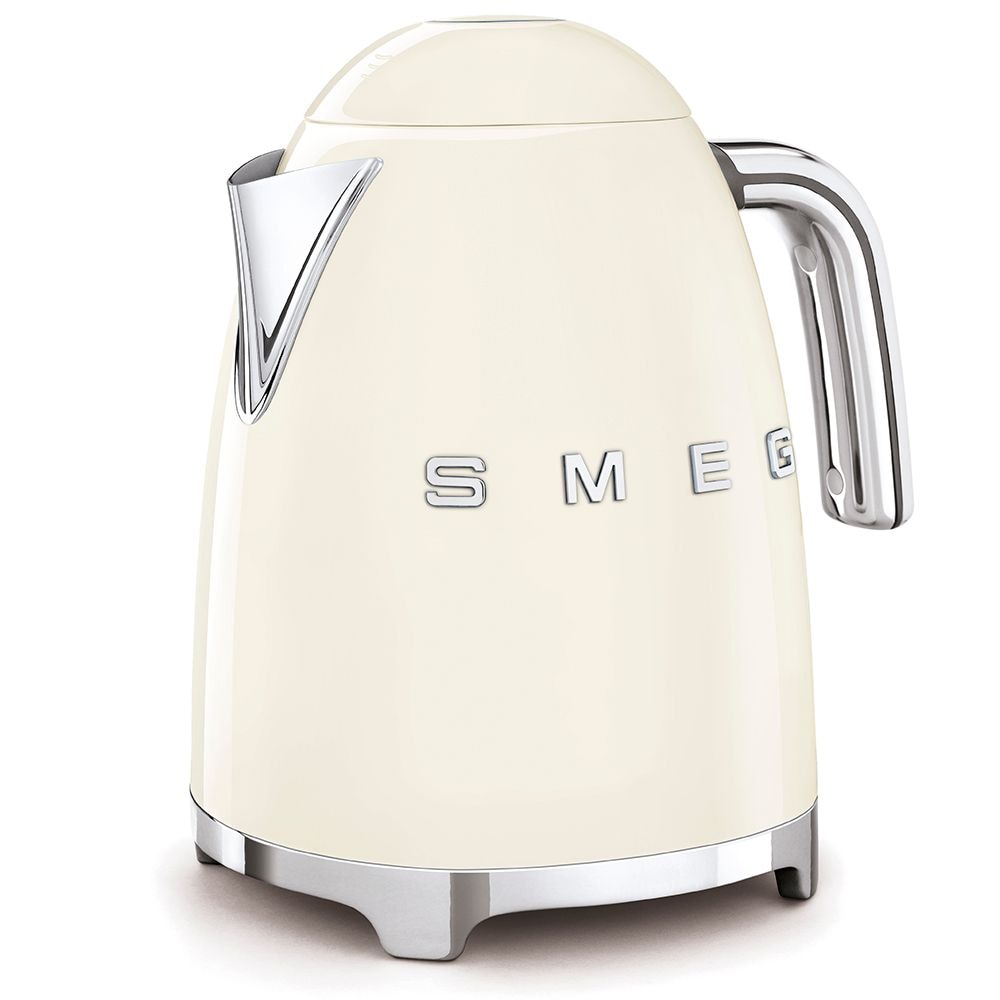 50s Retro Style Fix Temperature Countertop Kettle, 1400W, 1.7-L, Cream