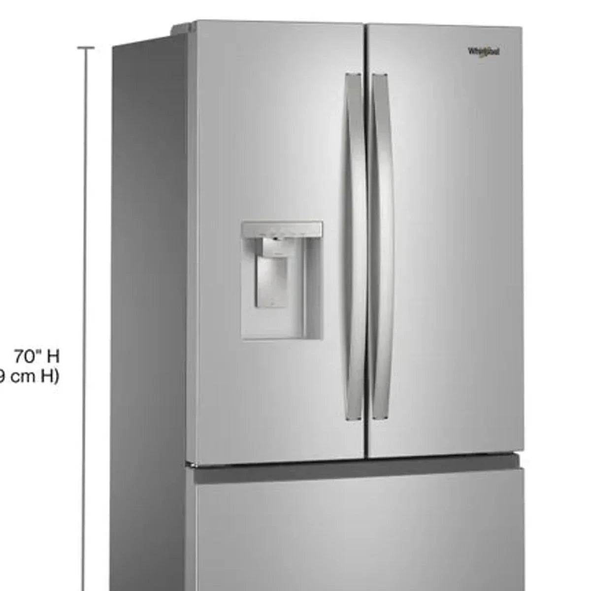 Whirlpool 36 in. 30 cu ft. Standard Depth French Door Refrigerator with In-Door Water and Ice Maker