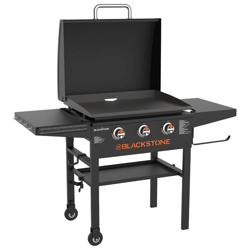 3-Burner 28" XL Griddle with Hood in Black R8089