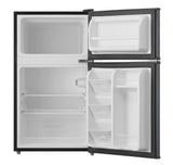 Arctic King 3.2 Cu ft Two Door Mini Fridge with Freezer, Stainless Steel, E-Star