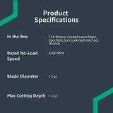 Denali 12 Amp 7.5" Double Edge Bladed Electric Corded Lawn Edger
