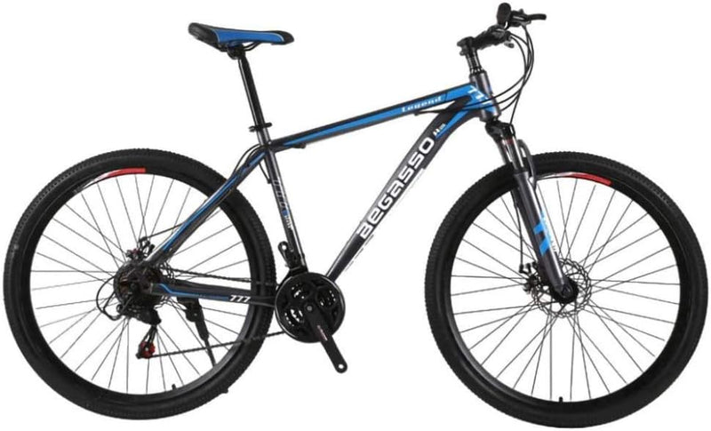 21-Speed Men's Mountain Bike Double Disc Brake 29 Inches All-Terrain City Bikes Adults Only Outdoor Cycling Hard Tail Front Suspension,C Z1766