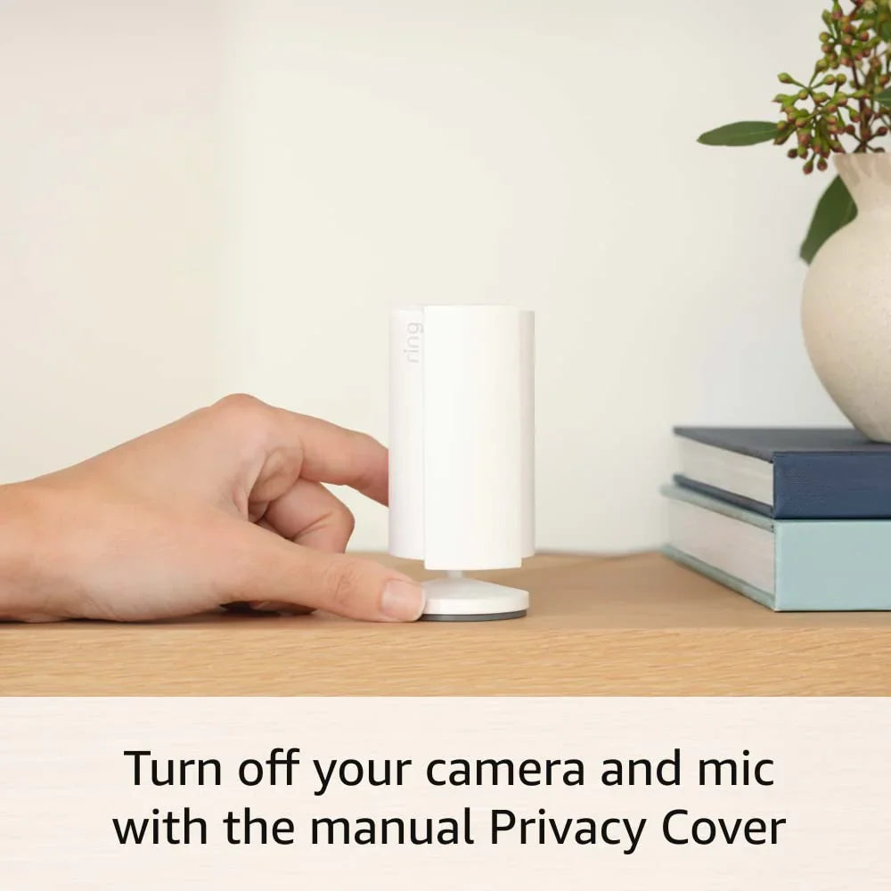 Ring Indoor Cam (newest model) — Home or business security in 1080p HD video — 4-pack, White