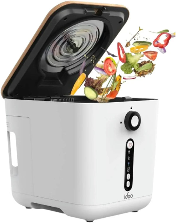 Upgrade version of the electric composting machine for the kitchen, 3-liter intelligent desktop composting machine, indoor without odor, equipped with detachable activated carbon filter, automatic food recycling composting machine, converting food re M820