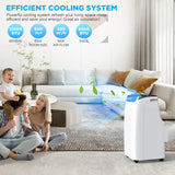 Inverter 16000BTU Portable Air Conditioners with Remote, Free Stand Cooling Portable AC Unit for Room up to 800 sq.ft, with Dehumidifier & Fan, Dual Hose, Quiet Sleep Mode(45dB), Windows Kit