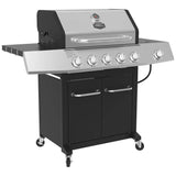 Burner Propane Gas Grill with Side Burner