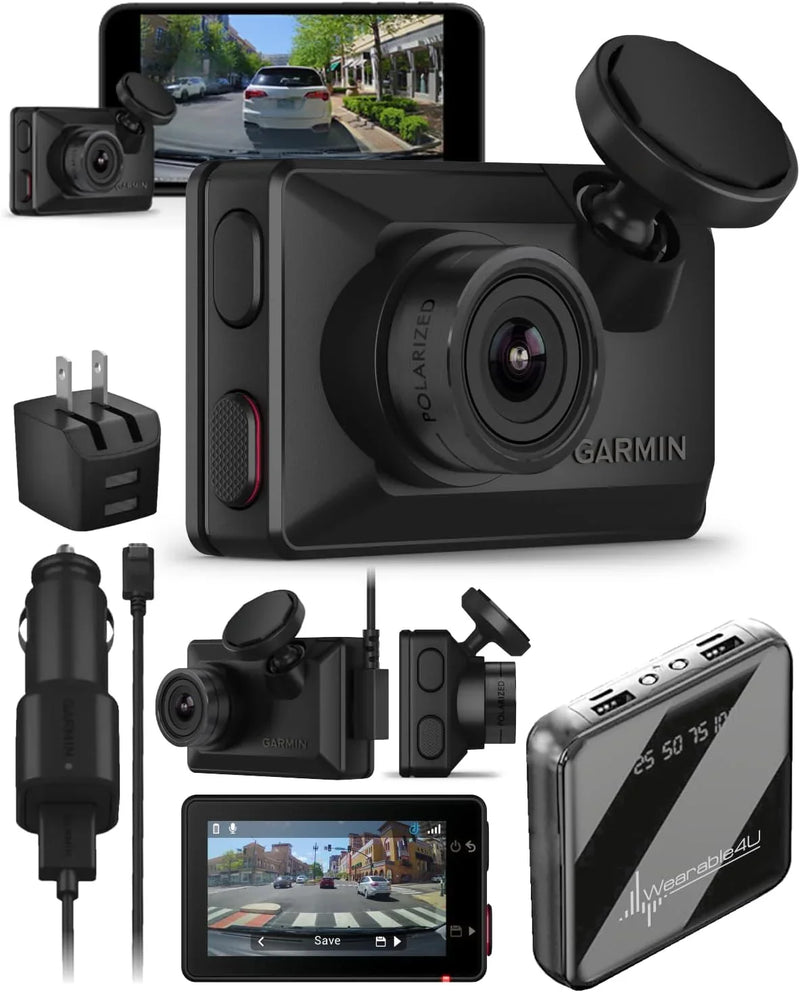 Ultra-small 1080p high-definition car recorder with a 140-degree viewing angle, built-in clarity polarizing filter, supports voice control, automatic recording function. Sold with a charging battery kit. S100
