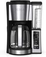 Programmable coffee machine, featuring two brewing modes, adjustable pre-heating plate and delayed brewing function