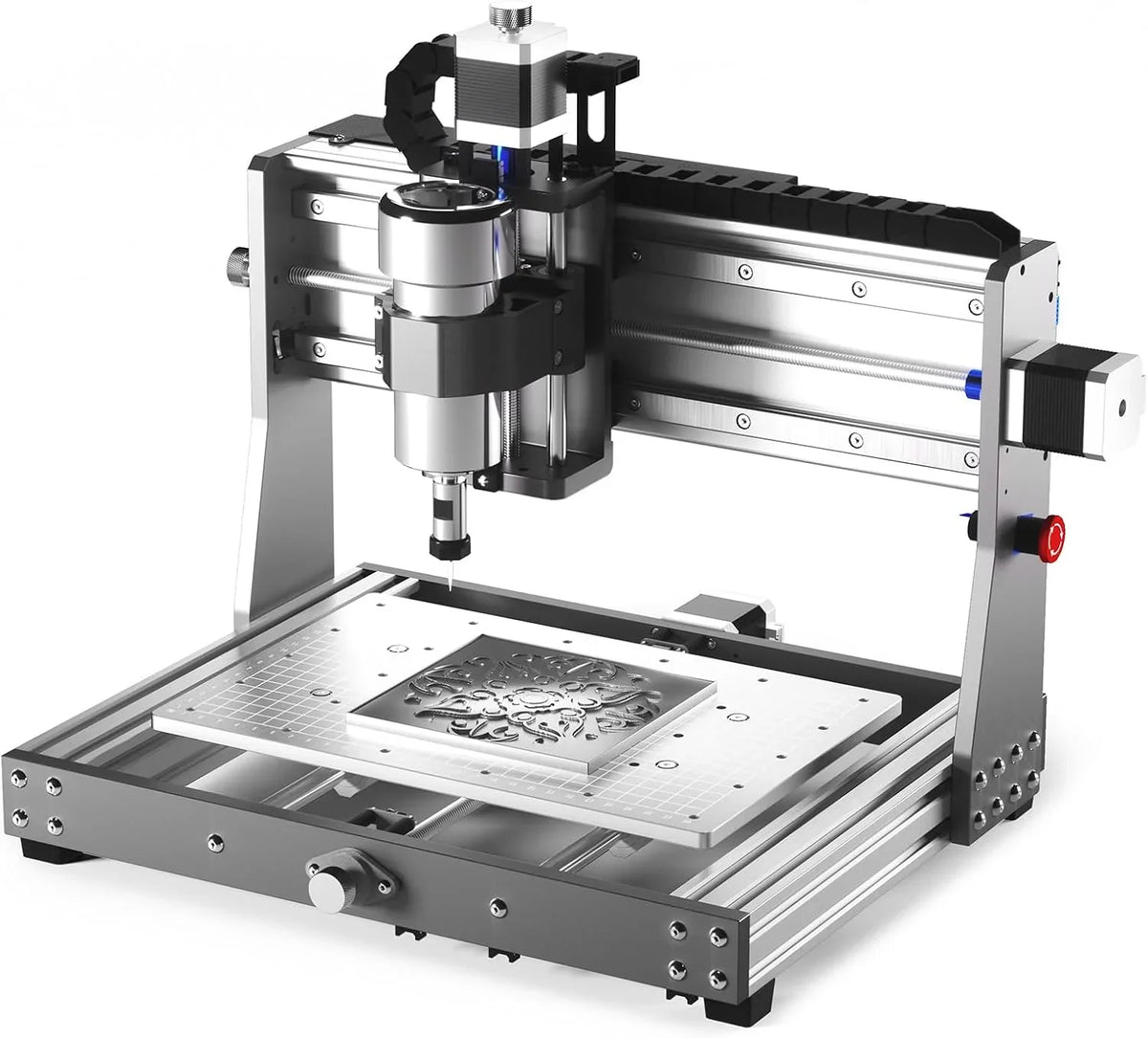 Router Kit GRBL Control 3 Axis Plastic Acrylic PCB PVC Wood Carving Milling Engraving Machine with Offline Controller, XYZ Working Area 300 x 180 x 45mm