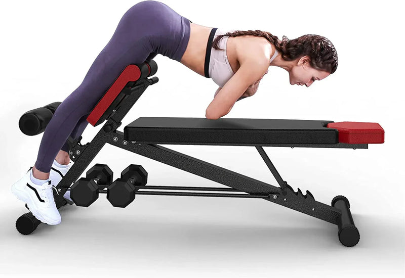 FINER FORM Multi-Functional Adjustable Weight Bench for Total Body Workout X8204