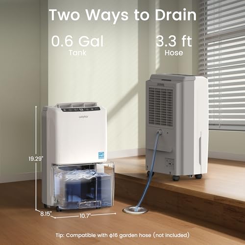 Waykar 2,000 Sq. Ft. Dehumidifier – 34 Pint