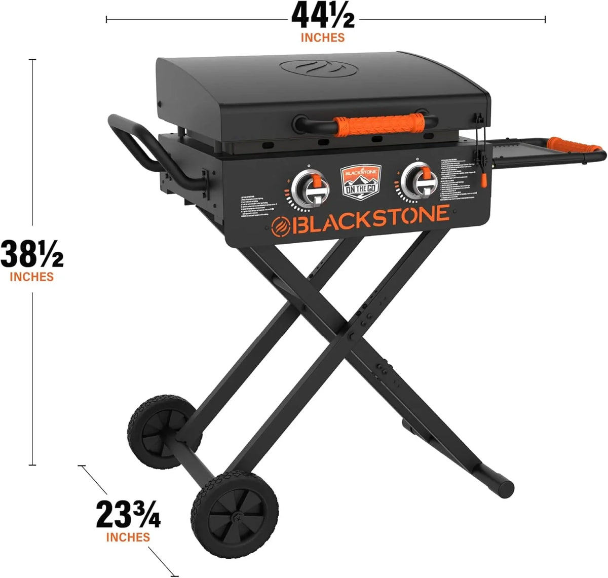22 Inch Griddle - Portable Omnivore Grill with Flexfold Legs, Includes Accessories, Seasoning, and Griddle Gloves