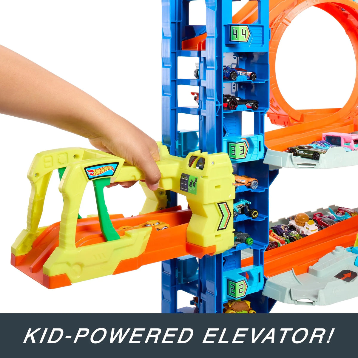City Ultimate Garage Playset with 2 Die-Cast Cars, Storage for 50 Cars Child Age 4-8