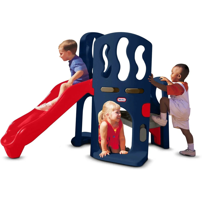 Hide & Slide Climber, Blue & Red - Climbing Toy and Slide for Kids Ages 2 to 6 Q8910