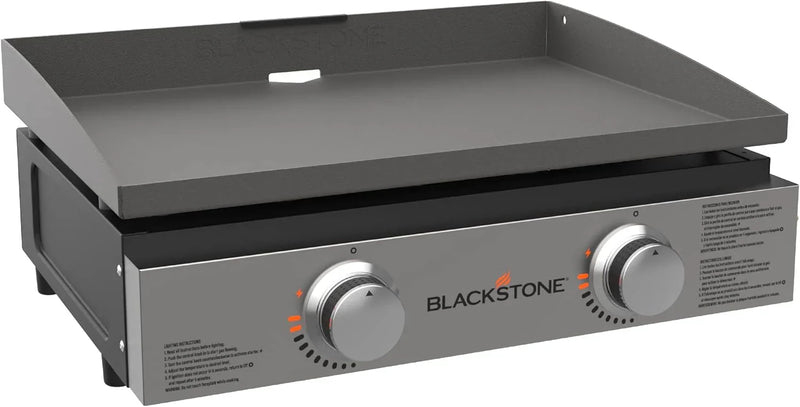 1666 22” Tabletop Griddle with Stainless Steel Faceplate, Powder Coated Steel, Black Z9187