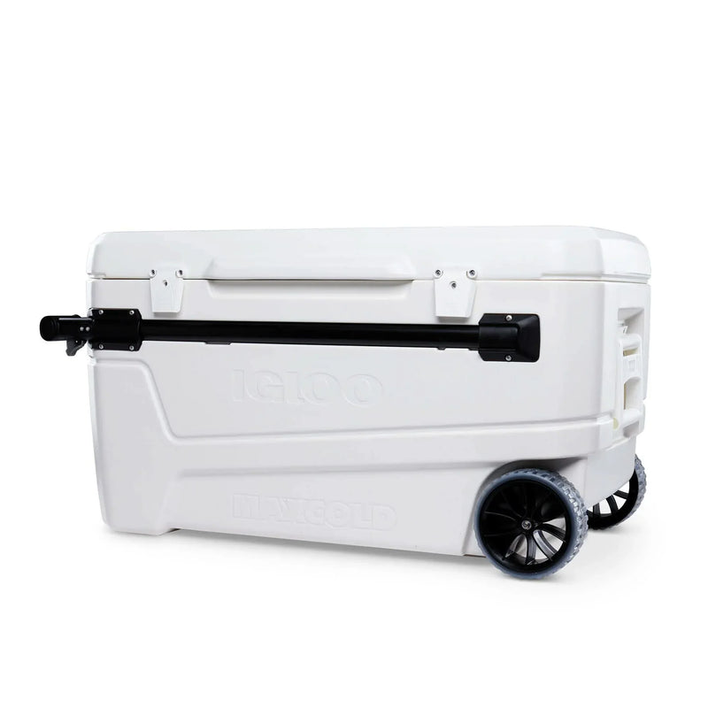 110 Qt Glide Pro Portable Large Ice Chest Wheeled Cooler R5094