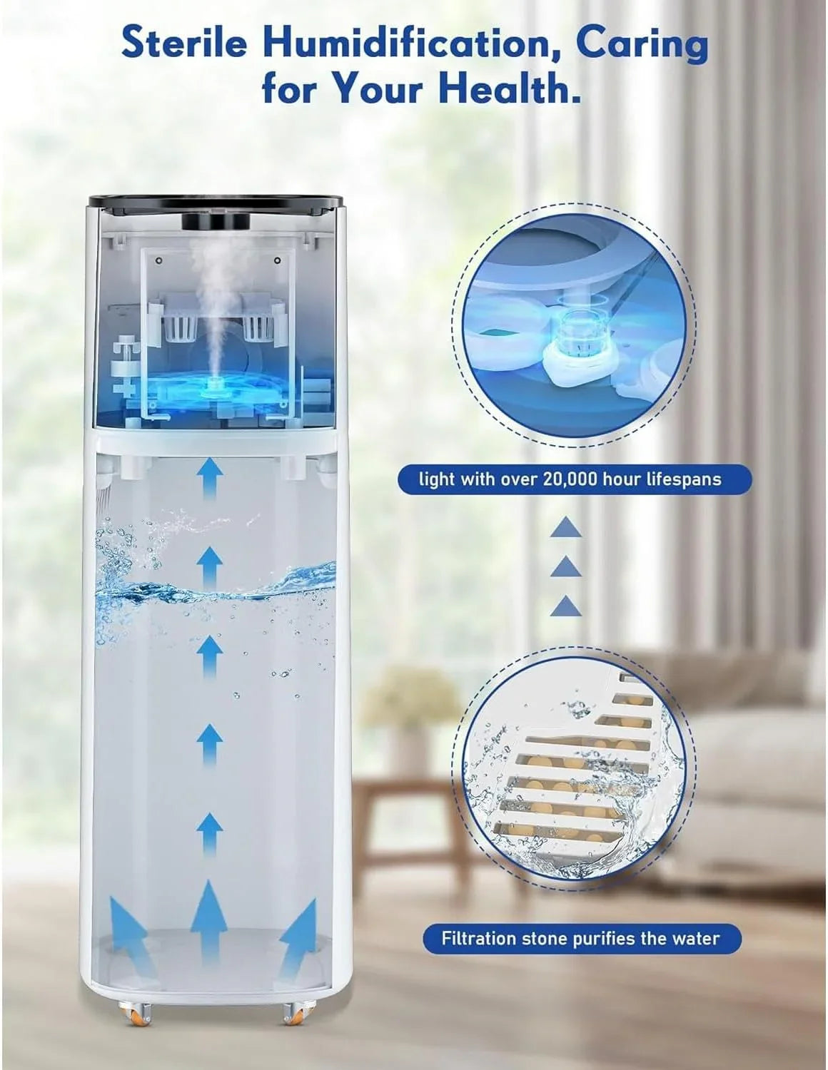 Whole House Humidifier with Essential Oil Tray