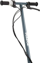 An electric scooter suitable for children over 13 years old - 9-inch inflatable tires, detachable seat, maximum speed of 15 miles per hour, maximum riding time of up to 40 minutes, suitable for users weighing no more than 220 pounds.