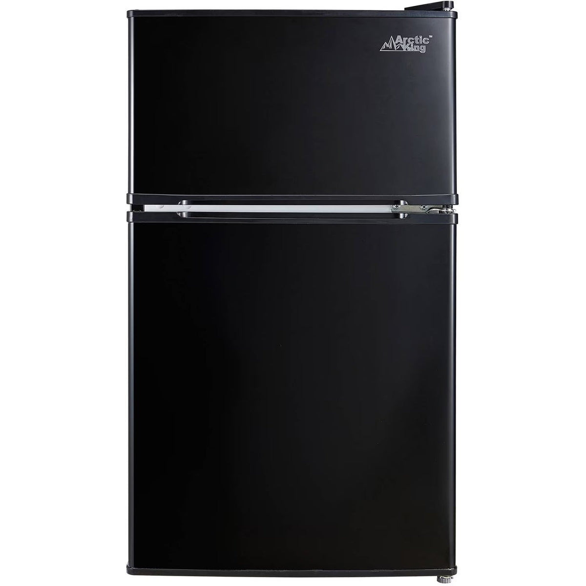 Arctic King 3.2 Cu ft Two Door Mini Fridge with Freezer, Stainless Steel, E-Star