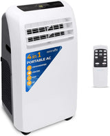 3-in-1 Portable Air Conditioner with Built-in Dehumidifier Function,Fan Mode, Remote Control, Complete Window Mount Exhaust Kit