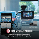Intelligent driving recorder kit with rear camera Kober 2.5A micro USB hard wire kit