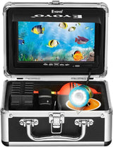 Underwater fishing photography and videography camera, underwater fish detector, fishing photography and videography camera on land/water/river/ice surface, 1000TVL resolution, 7-inch display screen, built-in 12 white lights, 15-meter long cable