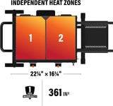 22 Inch Griddle - Portable Omnivore Grill with Flexfold Legs, Includes Accessories, Seasoning, and Griddle Gloves