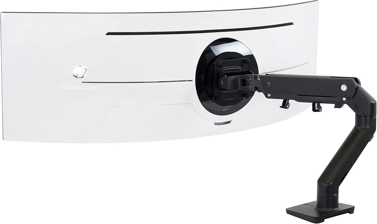 High-quality heavy-duty gaming monitor stand, single monitor desktop fixer - suitable for 1000R curved ultra-wide monitors (maximum size up to 49 inches), weighing 28 to 42 pounds, VESA 75x75 mm or 100x100 mm specification - high-definition rotating