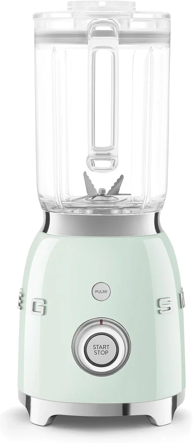 Backwash-style blender - 600-watt countertop blender, equipped with a 48-ounce BPA-free capacity container, featuring 3 speed modes and pulse function, ice crushing function and juice blending function - adopts the 50th anniversary design style - gen B988