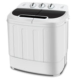 13lbs Capacity Compact Mini Twin Tub Washing Machine