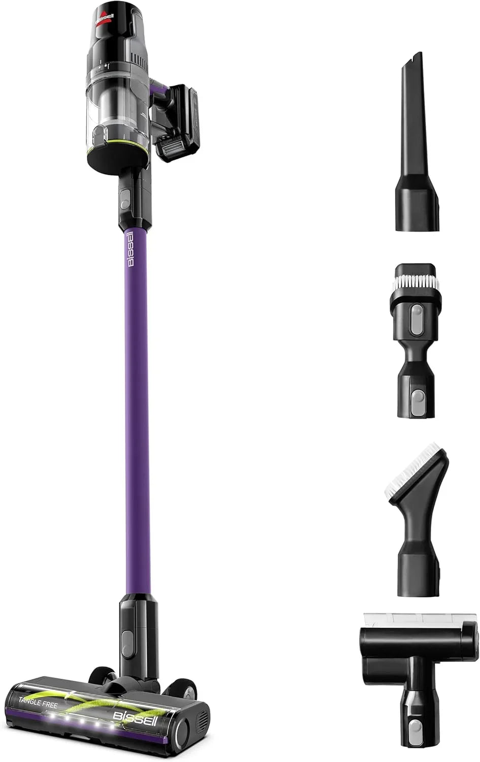 Ultra-lightweight stick-type vacuum cleaner - Bagless portable vacuum cleaner (with gap cleaning tools) - Black