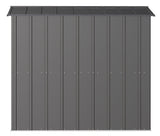 Arrow Classic Galvanized Steel Storage Shed, Charcoal, 6-ft x 7-ft