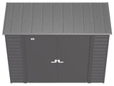 Arrow Select Galvanized Steel Storage Shed, Charcoal, 8-ft x 4-ft