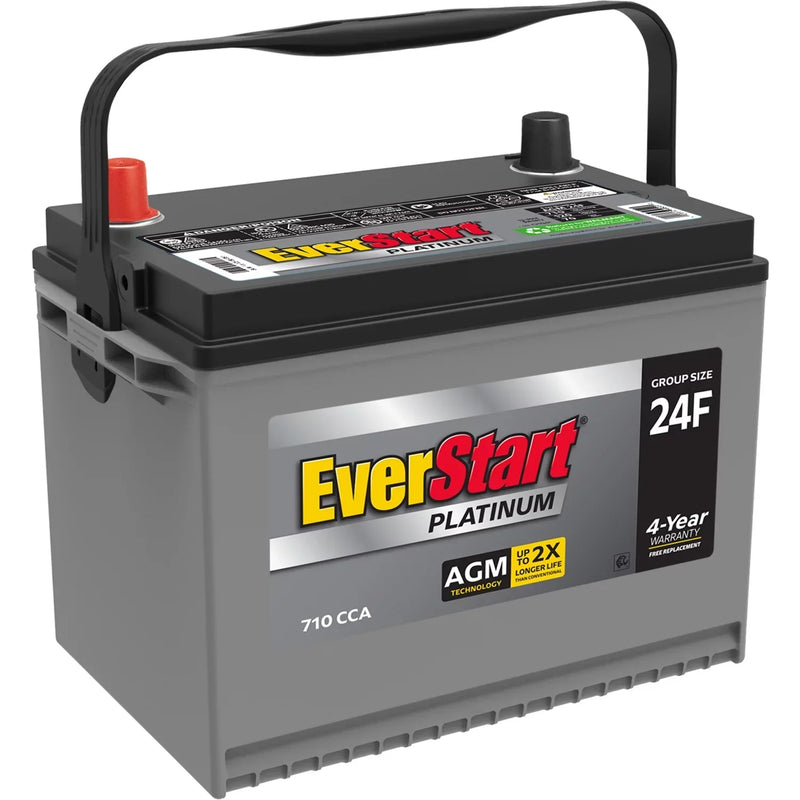 EverStart Platinum AGM Automotive Battery, Group Size 24F 12 Volt, 750 CCA - MadeInUSA W5880