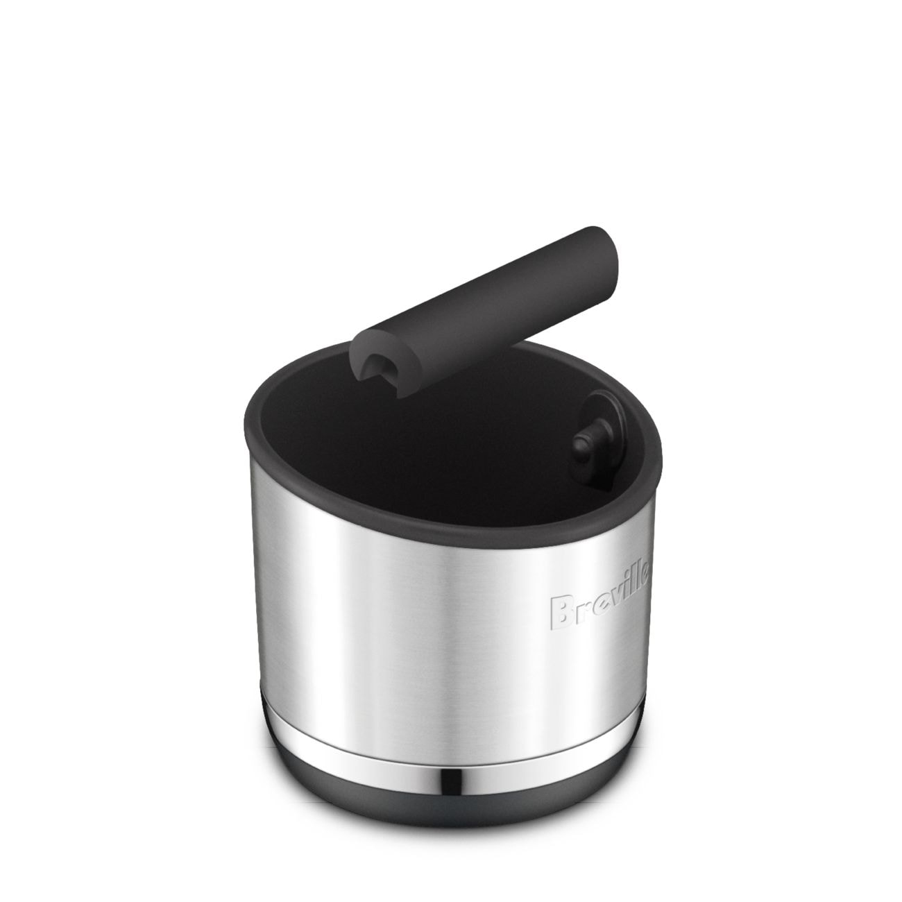 Knock Box 10, Compact, Brushed Stainless Steel