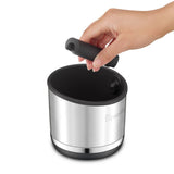 Knock Box 10, Compact, Brushed Stainless Steel