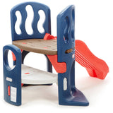 Hide & Slide Climber, Blue & Red - Climbing Toy and Slide for Kids Ages 2 to 6