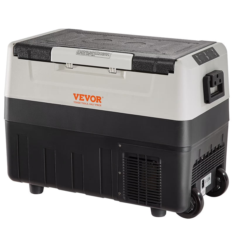 VEVOR Car Refrigerator 48Qt, Dual Zone Car Fridge Freezer12/24V DC 110-240V AC Electric Compressor Cooler for Truck Vehicle RV J2213