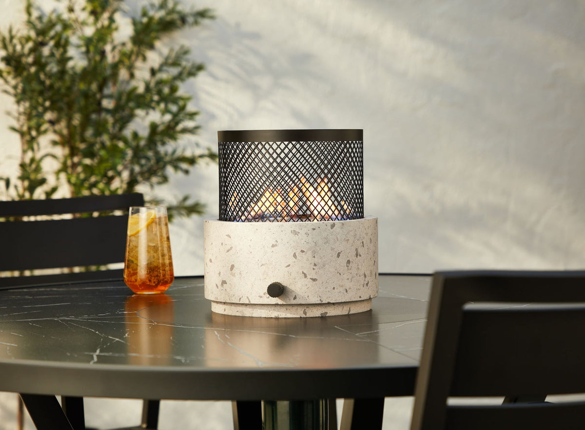 CANVAS Cinder Round Outdoor Tabletop Gas Fire Pit, 11,000 BTU