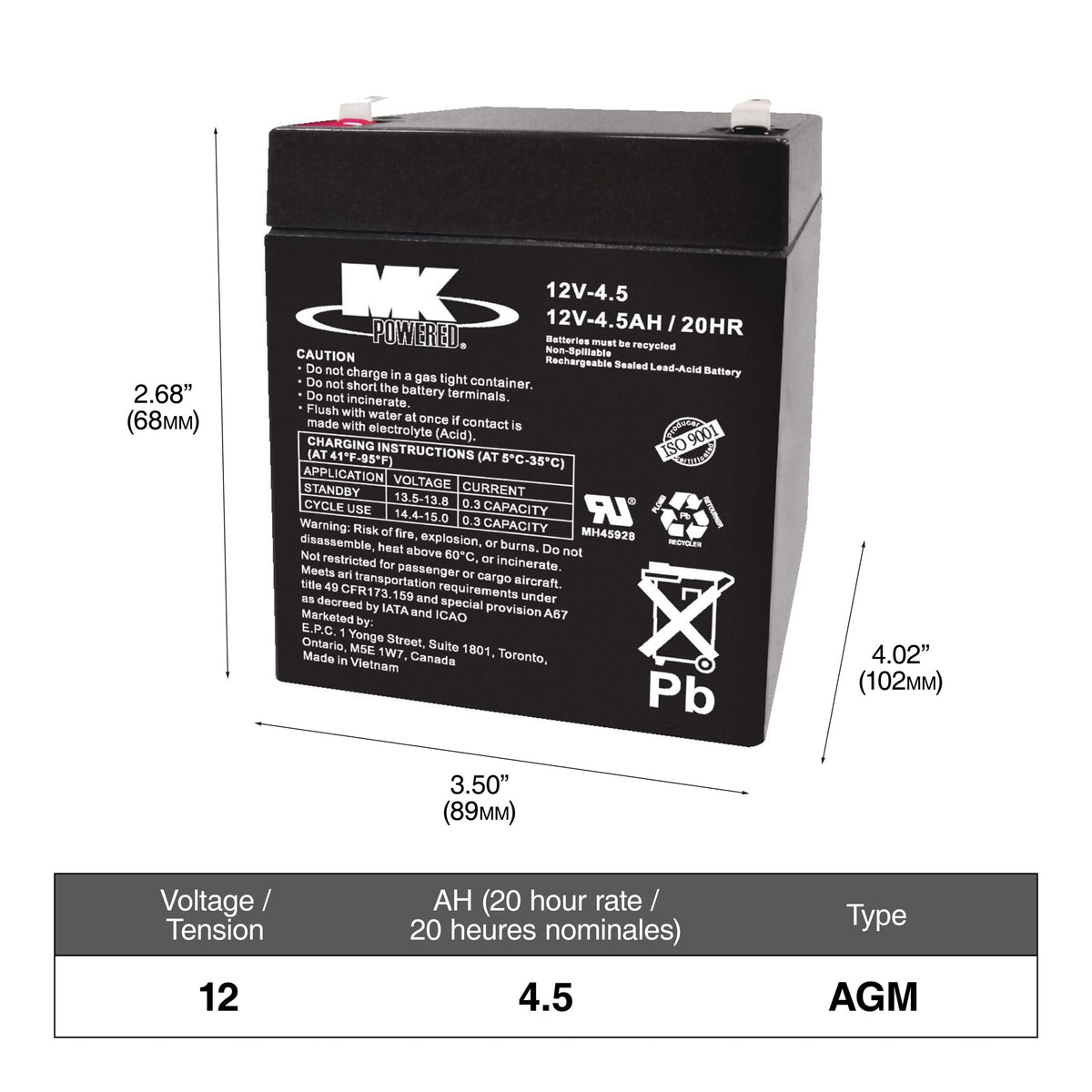 Certified Group Size 51R Battery, 410 CCA