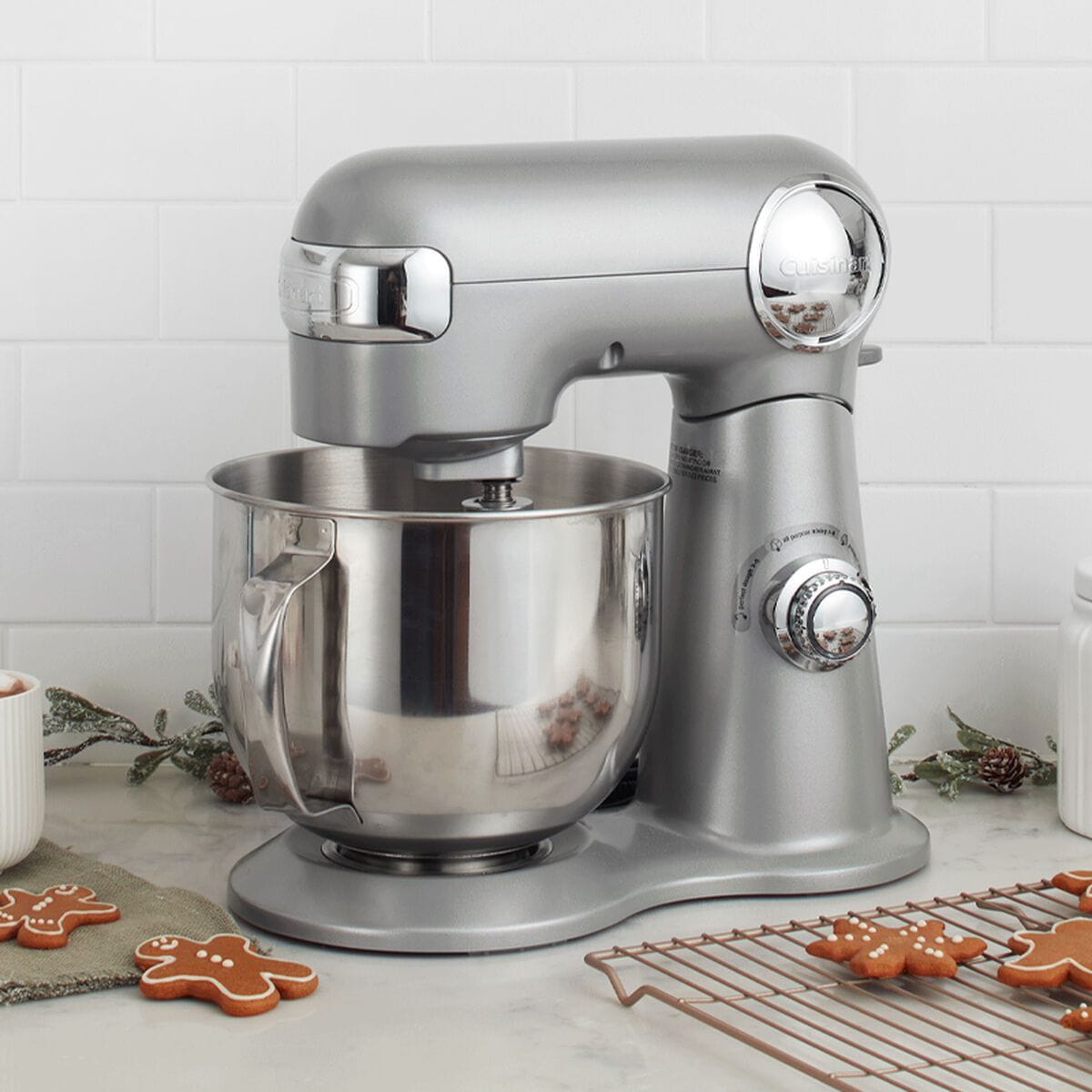 Precision Master Tilt-Head Stand Mixer with 12 Speeds, Silver, 5.5qt